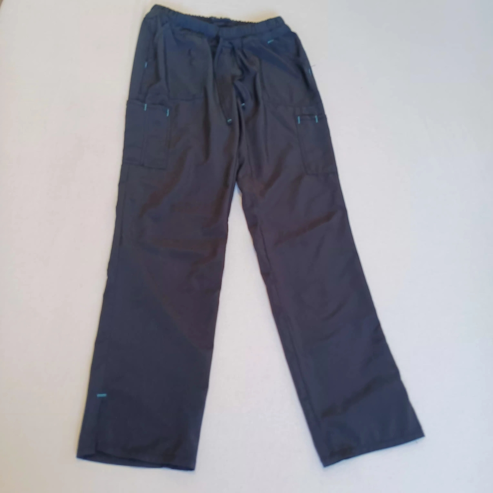 Scrubstar Women's Sz S Cargo Scrub Pants - Black (Minor Flaw) Caretaker Nurse